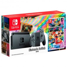 Игровая приставка Nintendo Switch (серый) + Mario Kart 8 Deluxe
